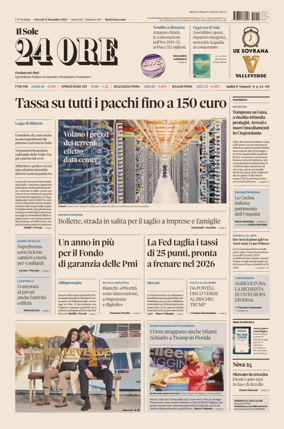 Cover of Il Sole 24 Ore