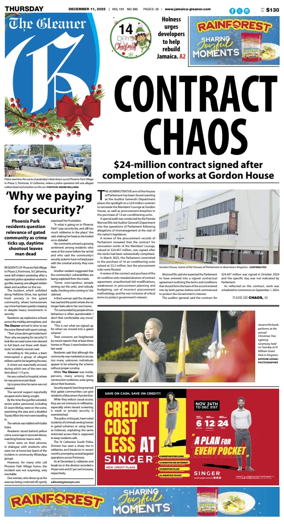 Cover of Jamaica Gleaner