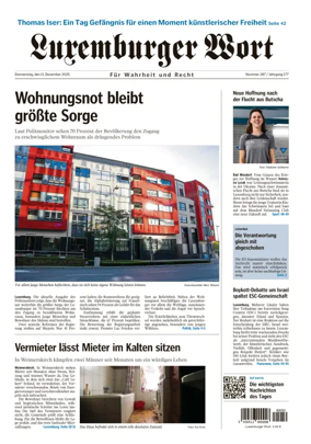 Cover of Luxemburger Wort