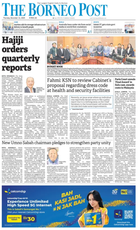 Cover of The Borneo Post (Sabah)