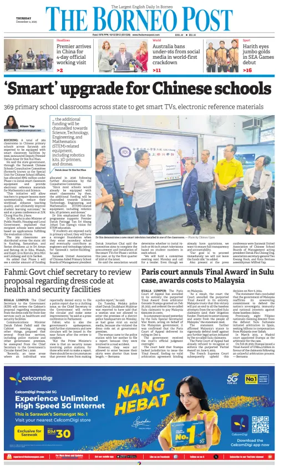 Cover of The Borneo Post