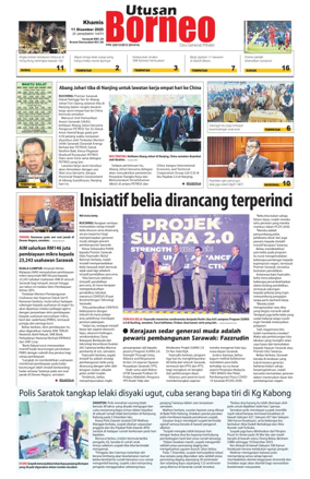 Cover of Utusan Borneo (Sarawak)