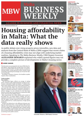 Cover of The Malta Business Weekly