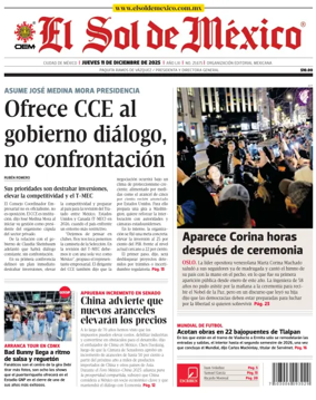 Cover of El Sol de Mexico