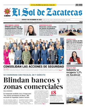 Cover of El Sol de Zacatecas