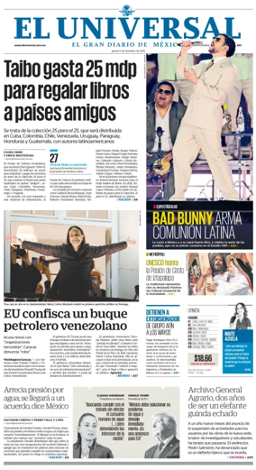 Cover of El Universal