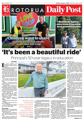 Cover of Rotorua Daily Post