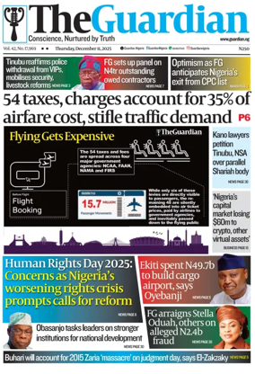 Cover of The Guardian Nigeria
