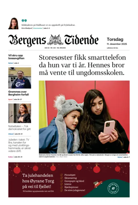 Cover of Bergens Tidende
