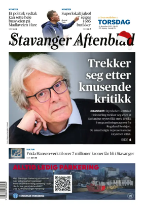 Cover of Stavanger Aftenblad