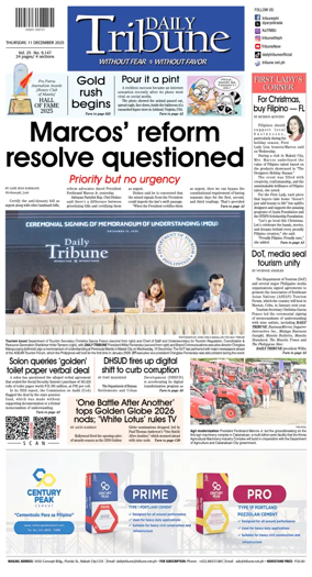 Cover of Daily Tribune (Philippines)