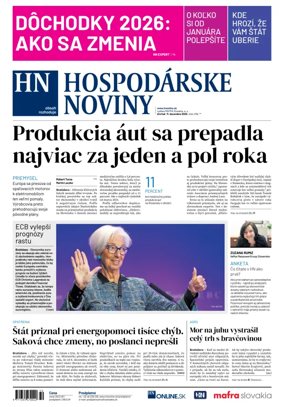 Cover of Hospodárske noviny