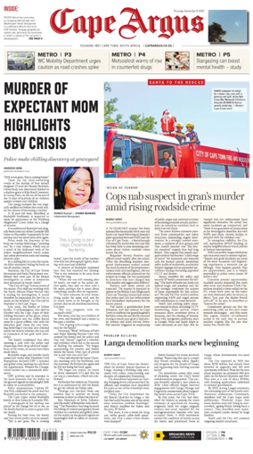 Cover of Cape Argus (PM Edition)
