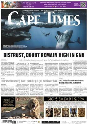 Cover of Cape Times