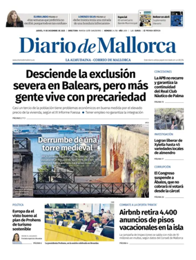Cover of Diario de Mallorca