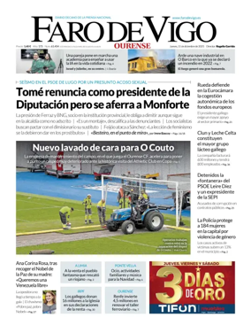 Cover of Faro de Vigo (Ourense)