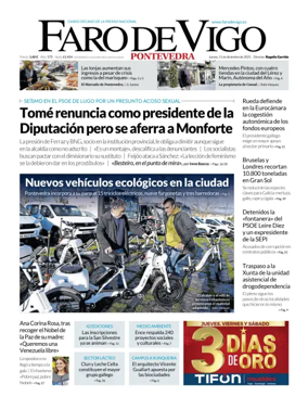 Cover of Faro de Vigo (Pontevedra)