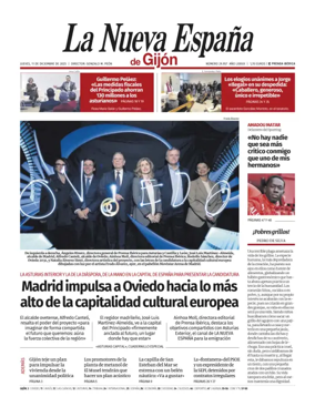 Cover of La Nueva España (Gijón)