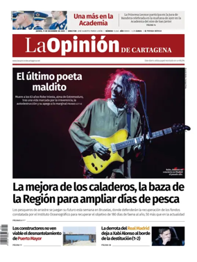 Cover of La Opinion de Murcia (Cartagena)