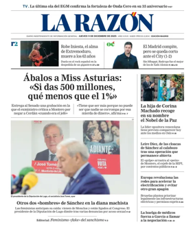 Cover of La Razon (Madrid)