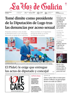 Cover of La Voz de Galicia (Arousa)