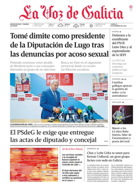 Cover of La Voz de Galicia (Deza)