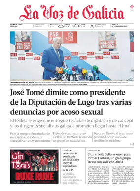 Cover of La Voz de Galicia (Monforte)