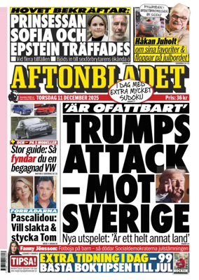Cover of Aftonbladet