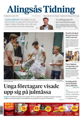 Cover of Alingsås Tidning