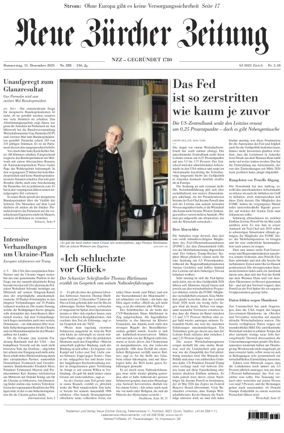 Cover of Neue Zürcher Zeitung