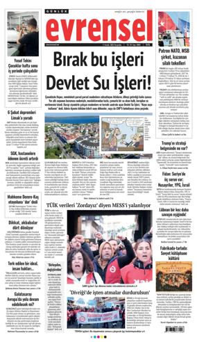 Cover of Evrensel Gazetesi