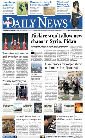 Cover of Hurriyet Daily News & Economic Review