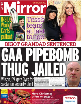 Cover of Daily Mirror (Northern Ireland)