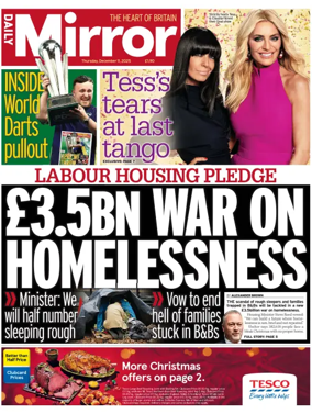 Cover of Daily Mirror