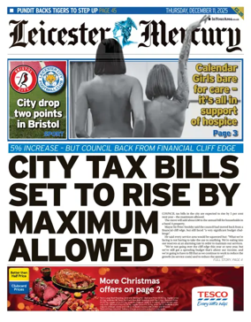 Cover of Leicester Mercury