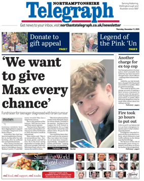 Cover of Northants Evening Telegraph