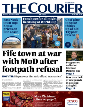 Cover of The Courier & Advertiser (Fife Edition)