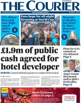 Cover of The Courier & Advertiser (Perth and Perthshire Edition)