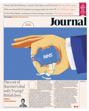 Cover of The Guardian e-paper Journal