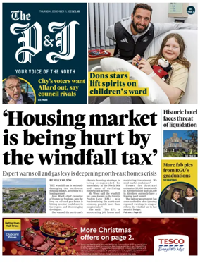Cover of The Press and Journal (Aberdeenshire)