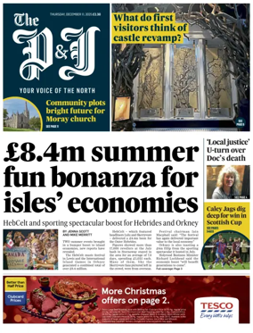 Cover of The Press and Journal (Highlands & Islands)