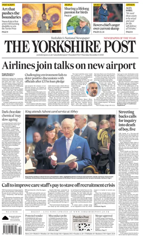 Cover of Yorkshire Post