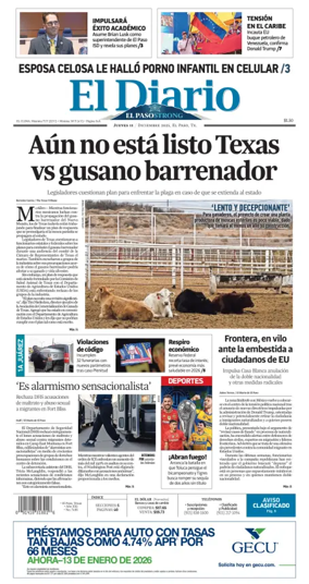 Cover of El Diario de El Paso
