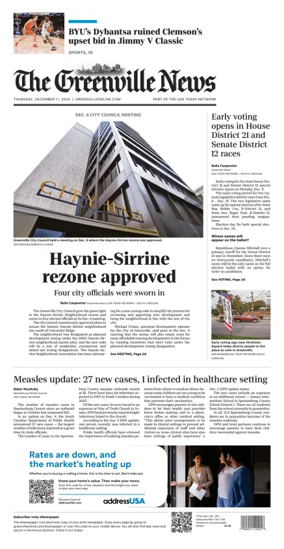 Cover of The Greenville News