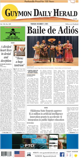 Cover of Guymon Daily Herald