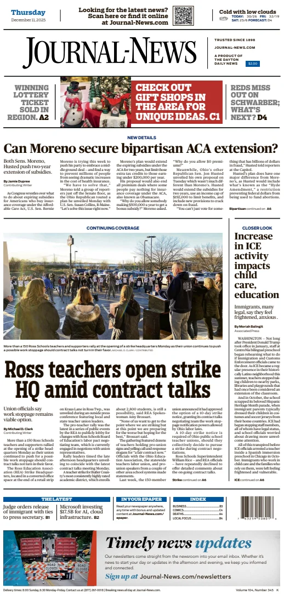 Cover of Hamilton Journal News