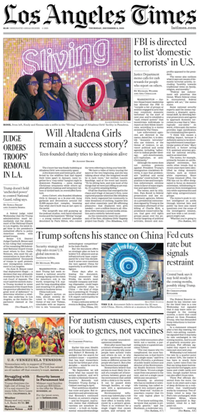 Cover of Los Angeles Times