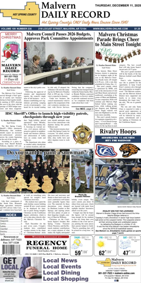 Cover of Malvern Daily Record