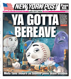 Cover of New York Post