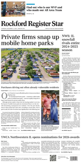 Cover of Rockford Register Star